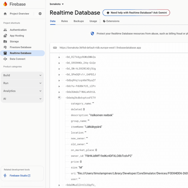 I have used Firebase